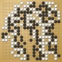 Board position at the end of game WAGC 1983 - Round 6 - Game 7: Christer Lindstedt vs Gin-hor Chan