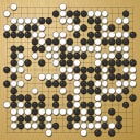 Board position at the end of game WAGC 1983 - Round 6 - Game 5: Sang-dae Hahn vs Ping-Fai Tsang