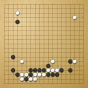 Board position at the end of game WAGC 1984 - Round 1 - Game 3: Hongsoo Shin vs Frank Hansen
