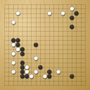 Board position at the end of game WAGC 1984 - Round 2 - Game 3: Frank Hansen vs Laszlo Kiskos