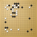 Board position at the end of game WAGC 1984 - Round 5 - Game 1: Ronald Schlemper vs Frank Hansen