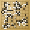 Board position at the end of game WAGC 1984 - Round 6 - Game 2: Hironori Hirata vs Matthew Macfadyen