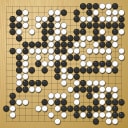 Board position at the end of game WAGC 1984 - Round 6 - Game 1: Qun Wang vs Chang-hyeok Yoo