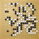 Board position at the end of game WAGC 1984 - Round 7 - Game 1: Hironori Hirata vs Qun Wang