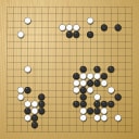 Board position at the end of game WAGC 1984 - Round 7 - Game 5: Knut Roll-Lund vs Enzo Burlini