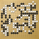 Board position at the end of game WAGC 1985 - Round 1 - Game 1: Ka-Yui Chan vs Andre Moussa