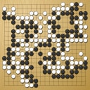 Board position at the end of game WAGC 1985 - Round 2 - Game 1: Jian-Hong Wang vs King-Hwa Perng