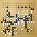 Board position at the end of game WAGC 1985 - Round 3 - Game 2: Andre Moussa vs Leszek Soldan