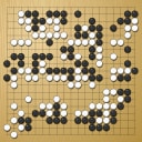 Board position at the end of game WAGC 1985 - Round 4 - Game 7: Sergio Parimbelli vs Horacio Pernia