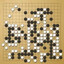 Board position at the end of game WAGC 1985 - Round 5 - Game 5: Francisco Garcia de la Banda vs Petr Winkelhofer