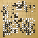 Board position at the end of game WAGC 1985 - Round 5 - Game 9: Horacio Pernia vs Dag Belsnes