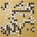 Board position at the end of game WAGC 1985 - Round 5 - Game 3: James Bates vs Gunnar von Arnold