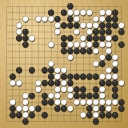 Board position at the end of game WAGC 1985 - Round 5 - Game 8: Leszek Soldan vs Bee-Giok Tan
