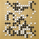 Board position at the end of game WAGC 1985 - Round 5 - Game 7: Stig Tjur vs John Chen