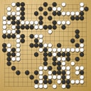Board position at the end of game WAGC 1985 - Round 6 - Game 5: Barry Phease vs Petr Winkelhofer