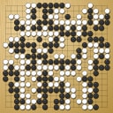 Board position at the end of game WAGC 1985 - Round 6 - Game 1: Jian-Hong Wang vs Yasuro Kikuchi