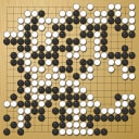 Board position at the end of game WAGC 1985 - Round 6 - Game 2: Ka-Yui Chan vs Chul-jung Kim