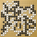 Board position at the end of game WAGC 1985 - Round 7 - Game 1: Jian-Hong Wang vs Chul-jung Kim