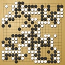 Board position at the end of game WAGC 1985 - Round 7 - Game 2: Myung-Chul Shin vs Andre Moussa