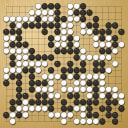Board position at the end of game WAGC 1986 - Round 5 - Game 1: Xue-Lin Song vs Ka-Yui Chan