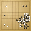 Board position at the end of game WAGC 1987 - Round 1 - Game 2: Arend-Jan Westhoff vs Helmut Wiltschek