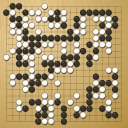 Board position at the end of game WAGC 1987 - Round 3 - Game 2: Ping-Fai Tsang vs Matthew Macfadyen