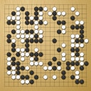 Board position at the end of game WAGC 1987 - Round 5 - Game 2: Ping-Fai Tsang vs Bin Yu
