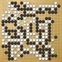 Board position at the end of game WAGC 1987 - Round 6 - Game 1: Kwan-Chol Lee vs Fumiaki Imamura
