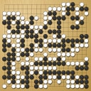 Board position at the end of game WAGC 1988 - Round 1 - Game 7: Jostein Flood vs Vladimir Danek