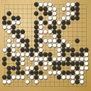 Board position at the end of game WAGC 1988 - Round 1 - Game 9: Ray Tomes vs How-Ching Yeat