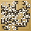 Board position at the end of game WAGC 1988 - Round 2 - Game 3: Egbert Rittner vs Ping-Fai Tsang
