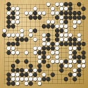 Board position at the end of game WAGC 1988 - Round 3 - Game 4: Andras Gondor vs Jung-Ho Lim