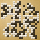 Board position at the end of game WAGC 1988 - Round 3 - Game 8: Franklin Bassarsky vs Frank Hansen