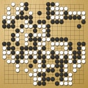 Board position at the end of game WAGC 1988 - Round 3 - Game 2: Gilles Zemor vs Laurent Heiser