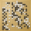 Board position at the end of game WAGC 1988 - Round 4 - Game 2: Fumiaki Imamura vs Ronald Schlemper