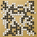 Board position at the end of game WAGC 1988 - Round 4 - Game 7: Rade Petrovic vs Vladimir Danek