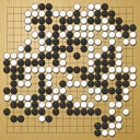 Board position at the end of game WAGC 1988 - Round 5 - Game 8: Helmut Wiltschek vs Valerij Solovjov