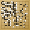 Board position at the end of game WAGC 1988 - Round 5 - Game 4: Jostein Flood vs Egbert Rittner