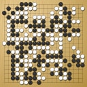 Board position at the end of game WAGC 1988 - Round 5 - Game 6: Sen-Feng Wang vs Gilles Zemor
