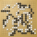 Board position at the end of game WAGC 1988 - Round 6 - Game 8: Matti Siivola vs Frank Hansen