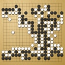 Board position at the end of game WAGC 1988 - Round 7 - Game 10: Marc Ginoux vs Jose Chacon