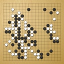Board position at the end of game WAGC 1988 - Round 7 - Game 3: Piers Shepperson vs Ping-Fai Tsang