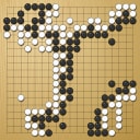 Board position at the end of game WAGC 1988 - Round 7 - Game 1: Ronald Schlemper vs Wendong Zhang