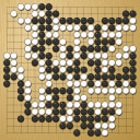 Board position at the end of game WAGC 1988 - Round 8 - Game 1: Chi-Liang Lin vs Wendong Zhang