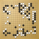 Board position at the end of game WAGC 1988 - Round 8 - Game 2: Egbert Rittner vs Fumiaki Imamura