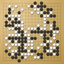 Board position at the end of game WAGC 1988 - Round 8 - Game 7: Matti Siivola vs Ray Tomes