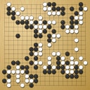 Board position at the end of game WAGC 1988 - Round 8 - Game 3: Ronald Schlemper vs Laurent Heiser