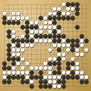 Board position at the end of game WAGC 1989 - Round 1 - Game 7: Malte Schuster vs Mark Boon