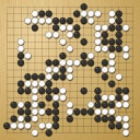 Board position at the end of game WAGC 1989 - Round 1 - Game 4: Petr Winkelhofer vs Kazuo Kawai