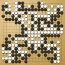 Board position at the end of game WAGC 1989 - Round 1 - Game 5: Stefan Budig vs Sunghwa Hong